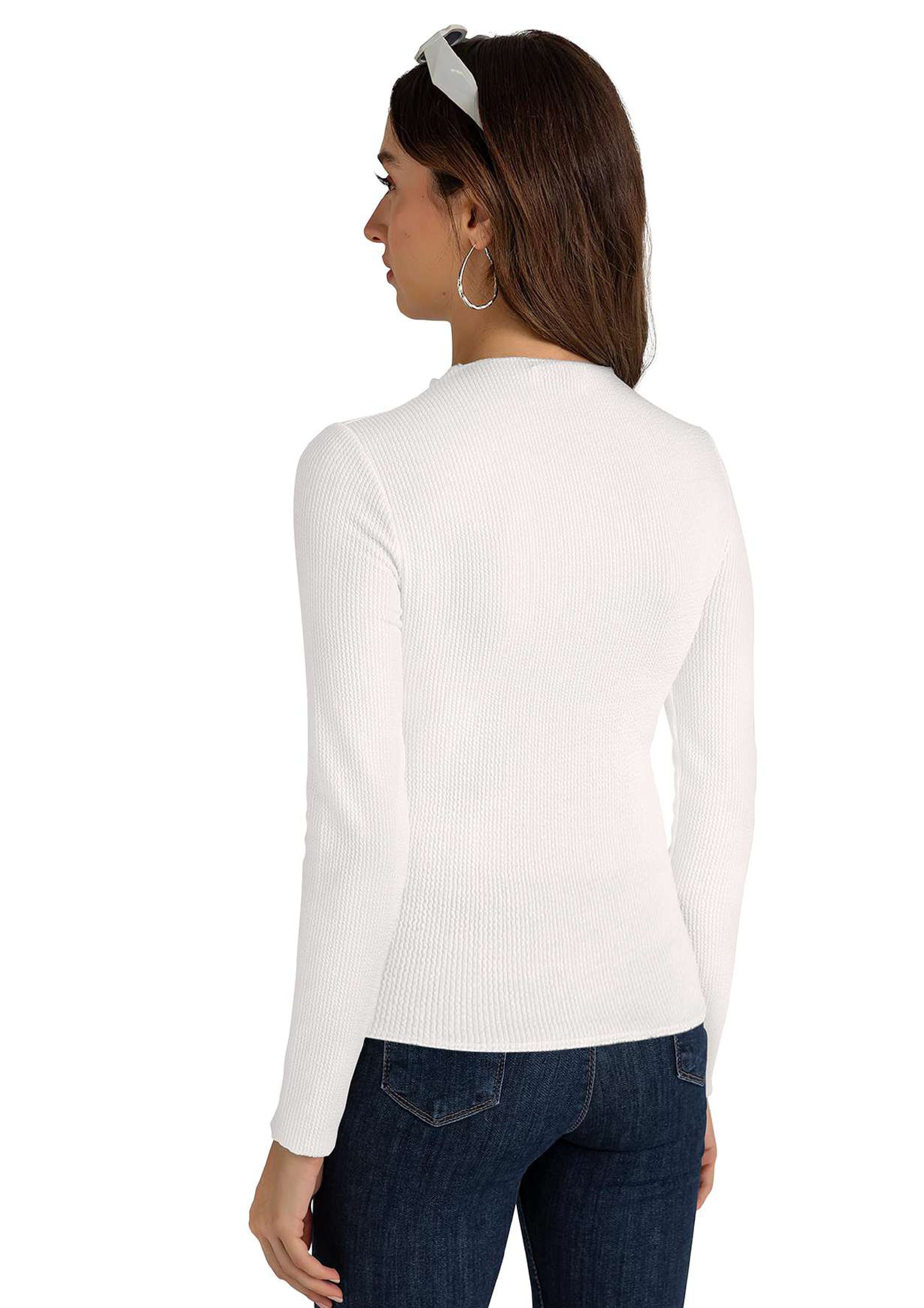 RFW Luxe Ribbed Body-Fit Long Sleeve Top