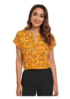 Floral Pleated Charm Top – Everyday Elegance with Effortless Comfort