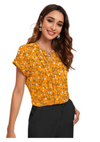 Floral Pleated Charm Top – Everyday Elegance with Effortless Comfort