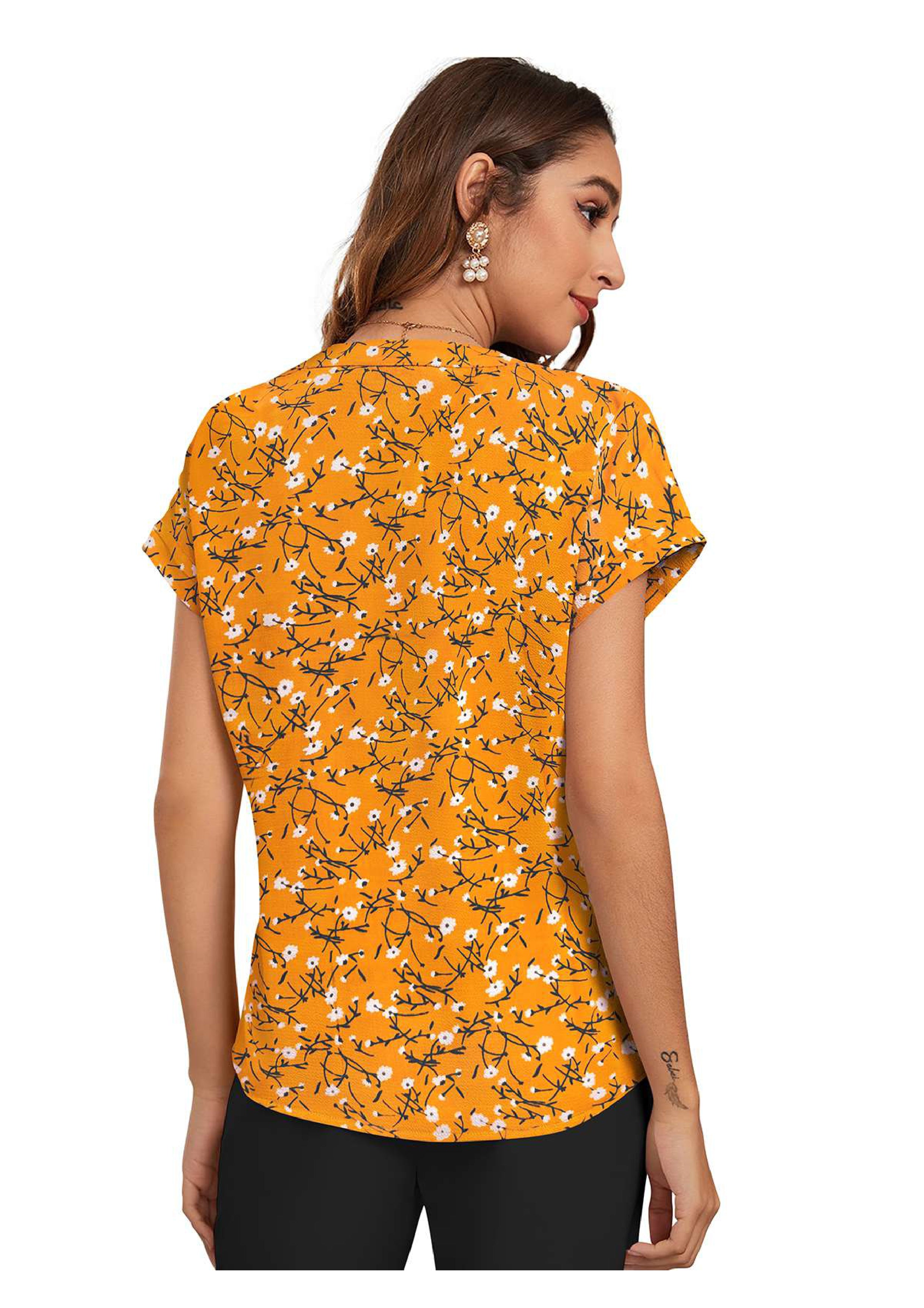 Floral Pleated Charm Top – Everyday Elegance with Effortless Comfort