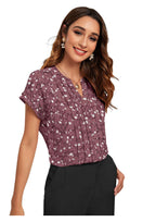 Floral Pleated Charm Top – Everyday Elegance with Effortless Comfort