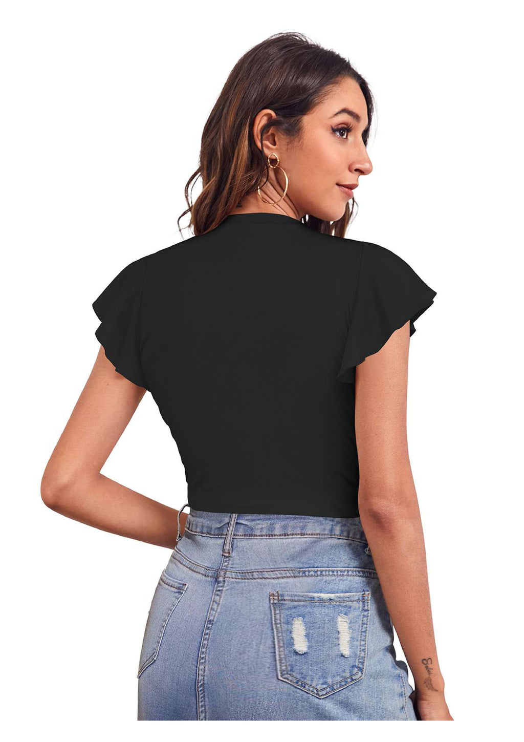 Peach Bliss Twist-Front Crop Top – Effortless Elegance for Everyday Glam