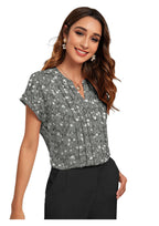 Floral Pleated Charm Top – Everyday Elegance with Effortless Comfort