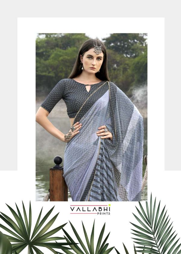 Saadgi by Vallabhi Prints – Best-Quality Printed Georgette Fancy Saree