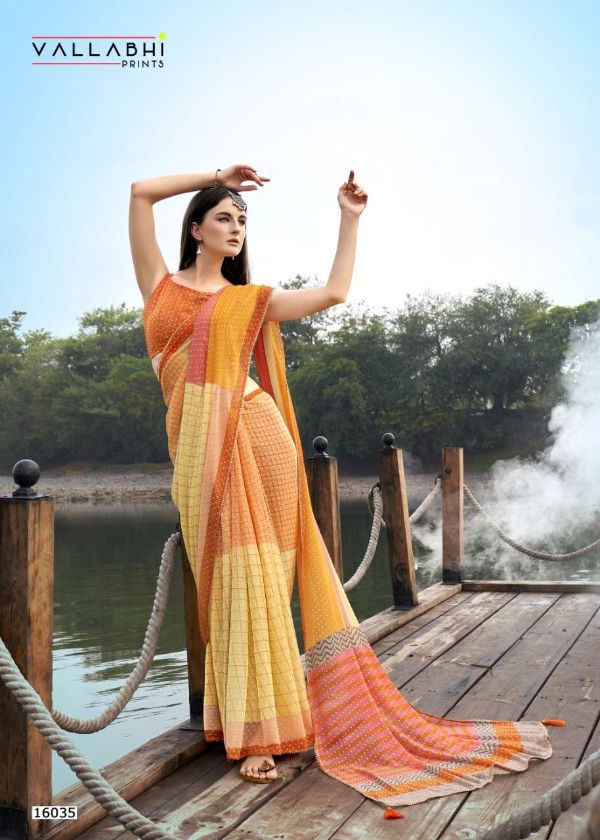 Saadgi by Vallabhi Prints – Best-Quality Printed Georgette Fancy Saree