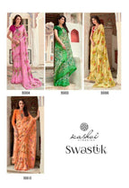 Swastik by Kashvi Georgette Printed Daily-Wear Saree – Everyday Elegance Range