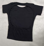 Women’s Trendy Ribbed Open Back Crop Top – Ultimate Confidence Edition