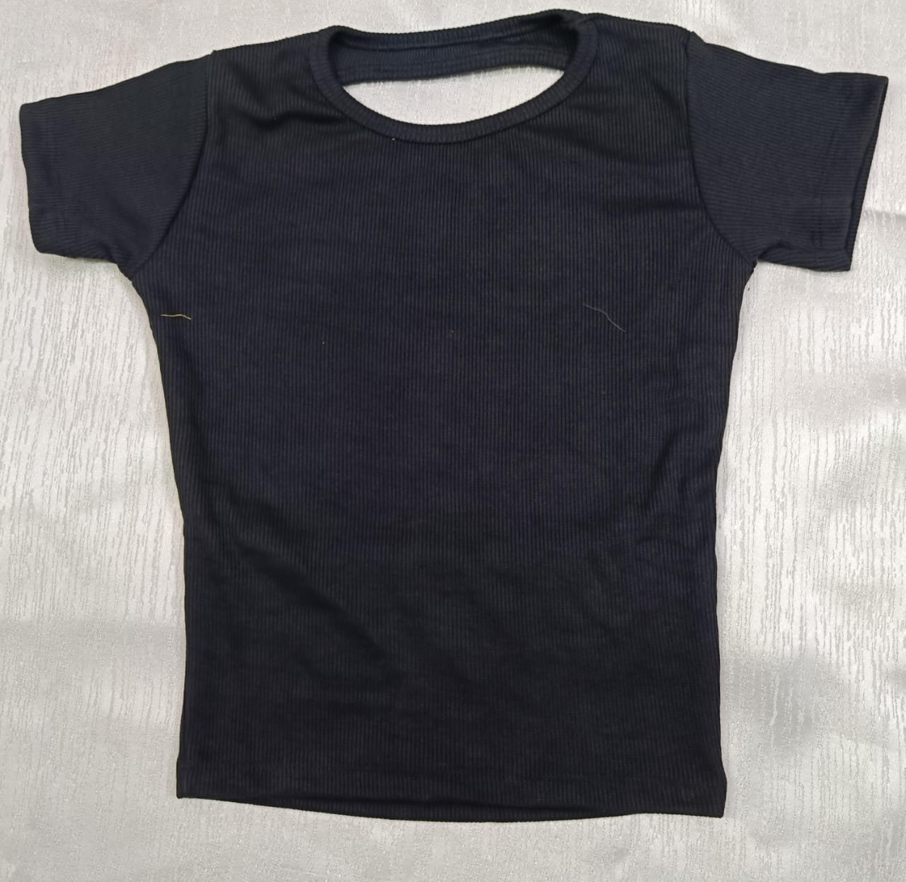 Women’s Trendy Ribbed Open Back Crop Top – Ultimate Confidence Edition