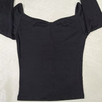 Off-Shoulder Ribbed Bodyfit Top
