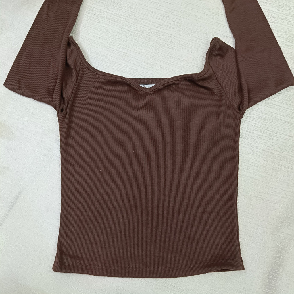 Off-Shoulder Ribbed Bodyfit Top