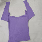 Off-Shoulder Ribbed Bodyfit Top