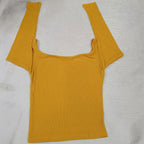 Off-Shoulder Ribbed Bodyfit Top
