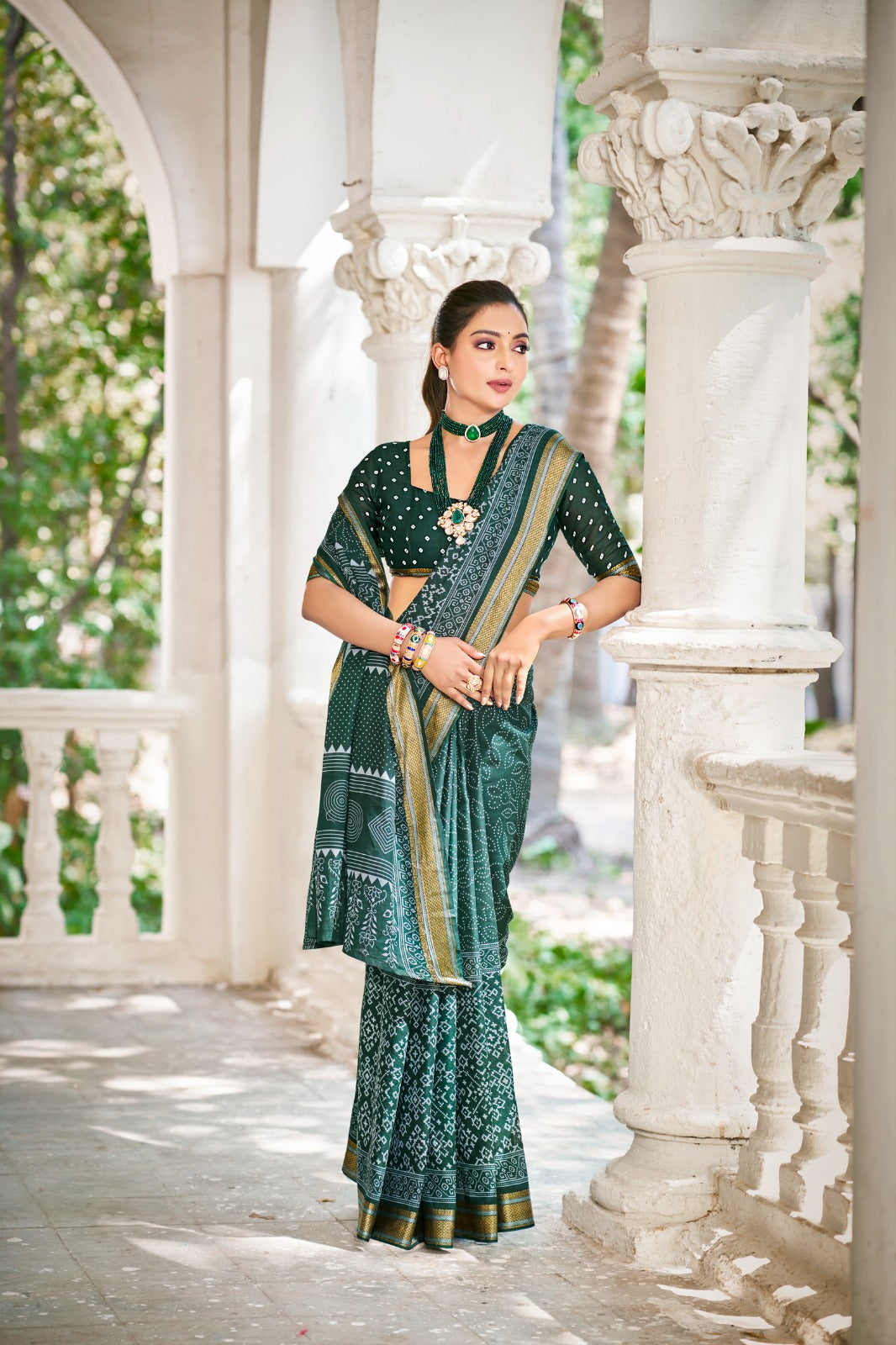 Pure Mal Mal Cotton Chatai Border Saree – Effortless Grace in Every Drape