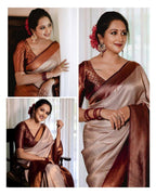 Premium Soft Lichi Silk Saree with Rich Pallu and All-Over Jacquard Weaving