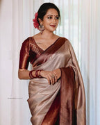 Premium Soft Lichi Silk Saree with Rich Pallu and All-Over Jacquard Weaving
