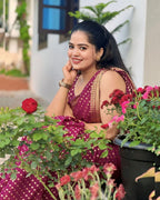 Soft Lichi Silk Saree with Rich Pallu and All-Over Jacquard Weave Design