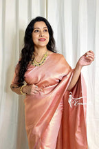 Royal Soft Lichi Silk Saree with Rich Pallu & Jacquard Weave