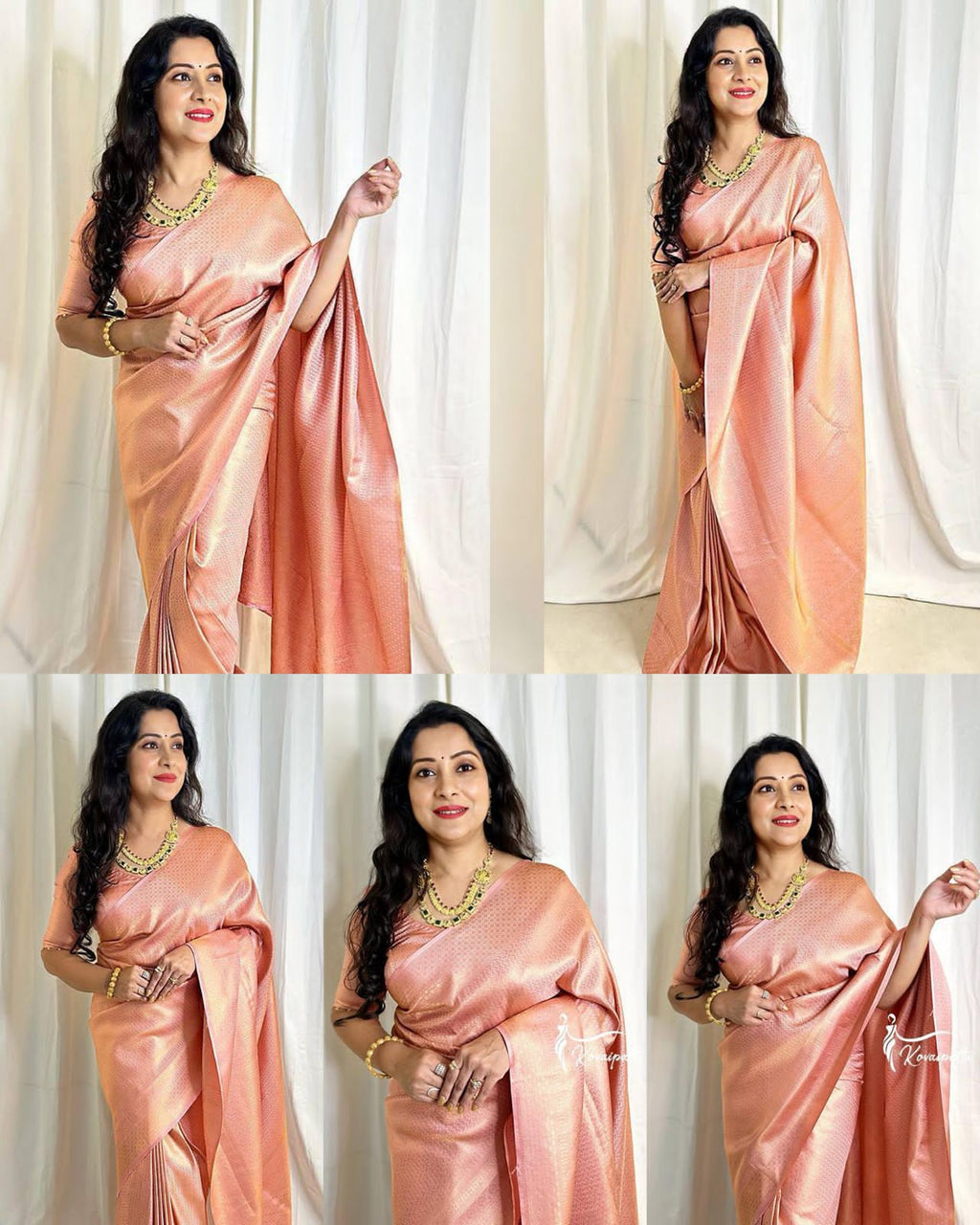 Royal Soft Lichi Silk Saree with Rich Pallu & Jacquard Weave