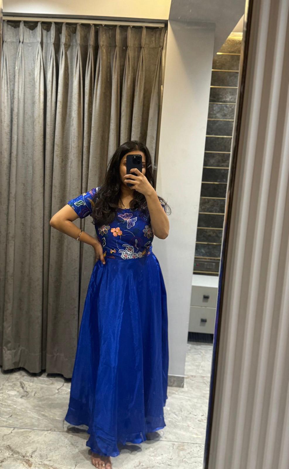 Premium Chinnon Silk Embroidered Anarkali – Celebration Special Edition