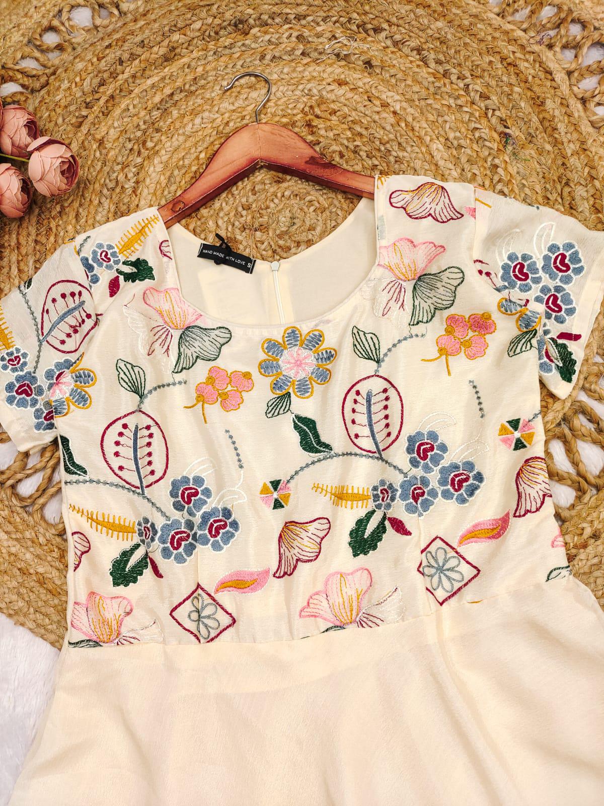 Premium Chinnon Silk Embroidered Anarkali – Celebration Special Edition