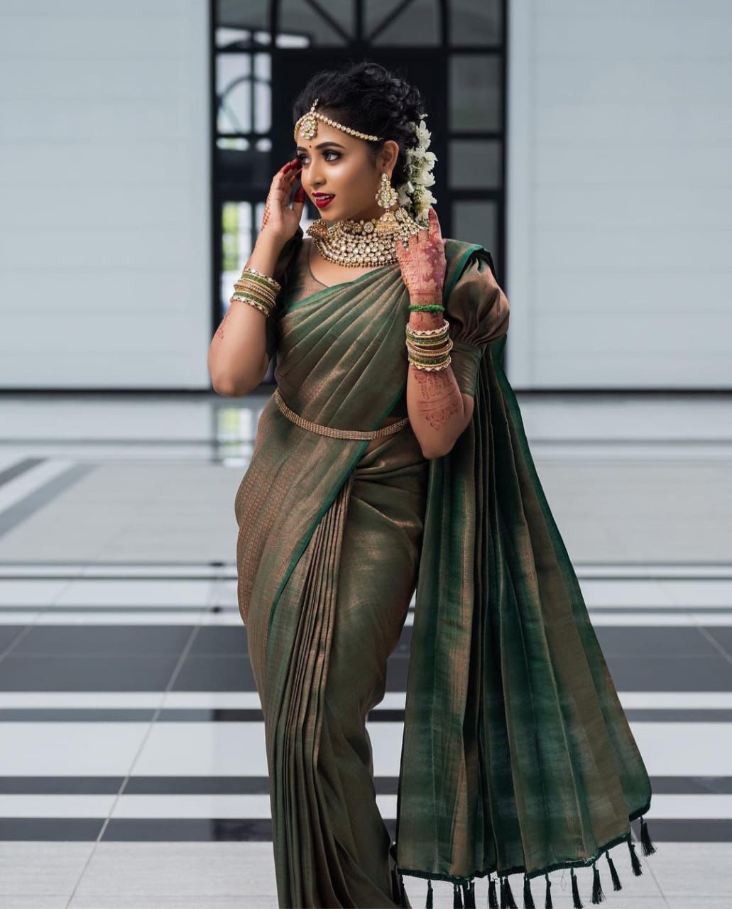 Royal Lichi Silk Jacquard Saree – Wedding & Festive Premium Edition