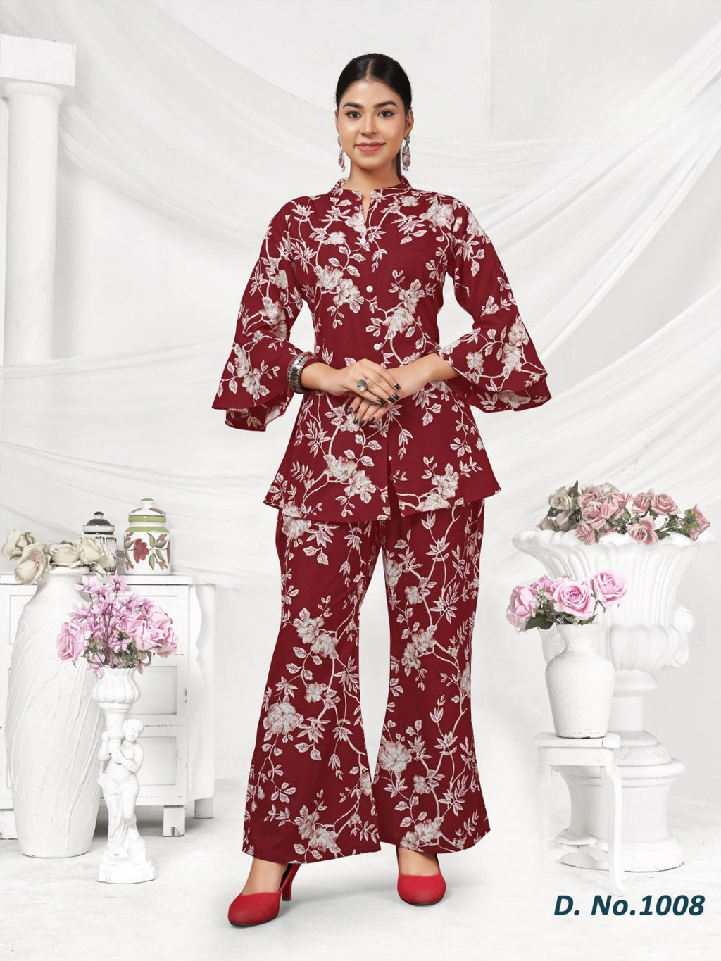 Premium Floral Rayon Co-Ord Set for Effortless Everyday Elegance