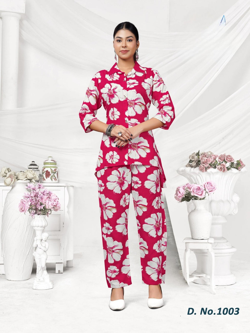 Premium Floral Rayon Co-Ord Set for Effortless Everyday Elegance