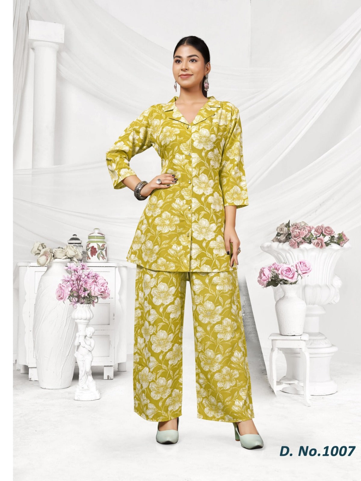 Premium Floral Rayon Co-Ord Set for Effortless Everyday Elegance