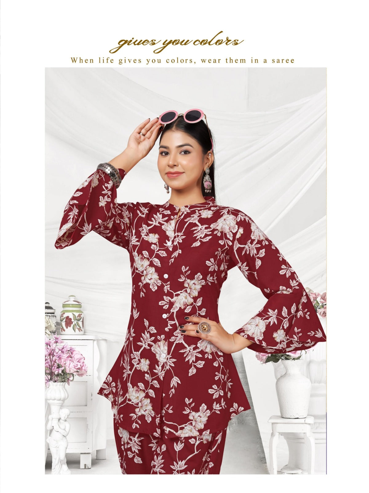 Premium Floral Rayon Co-Ord Set for Effortless Everyday Elegance