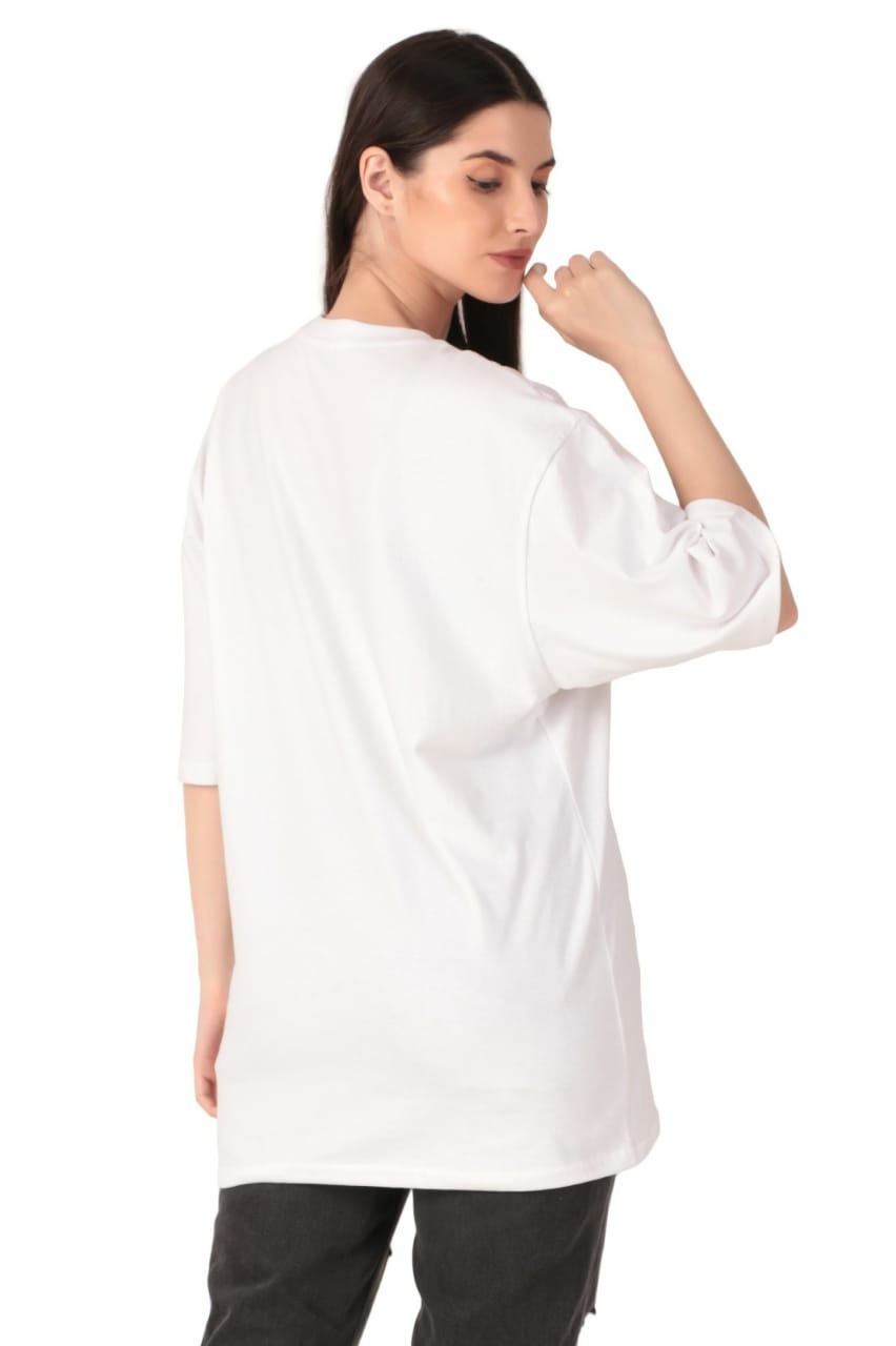 Believe Oversized Motivational Tee for Women