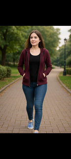 Women’s Premium Zip Hoodie – Everyday Comfort & Stylish Warmth