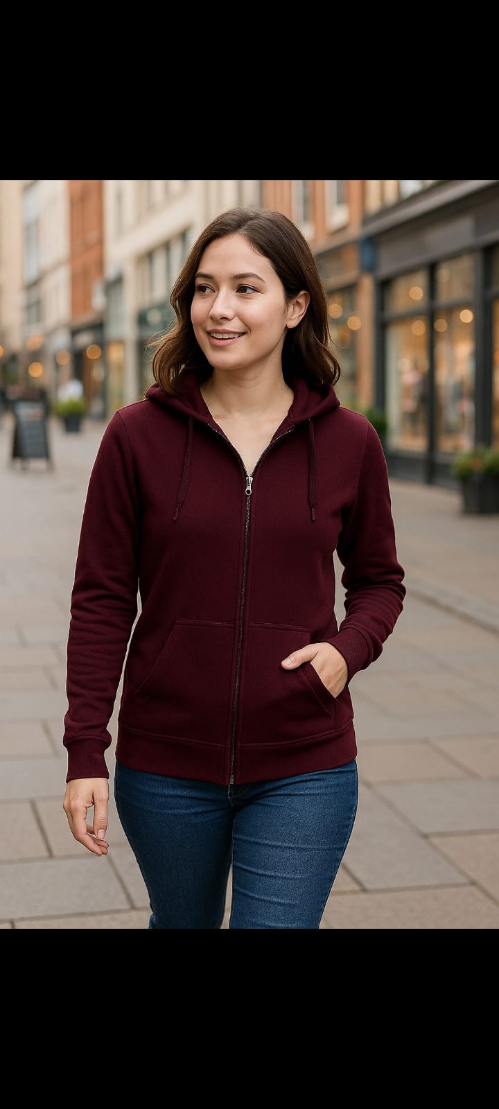 Women’s Premium Zip Hoodie – Everyday Comfort & Stylish Warmth