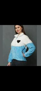 Women’s Ultra-Soft Woolen Winter Jacket – Plush, Warm & Stylish