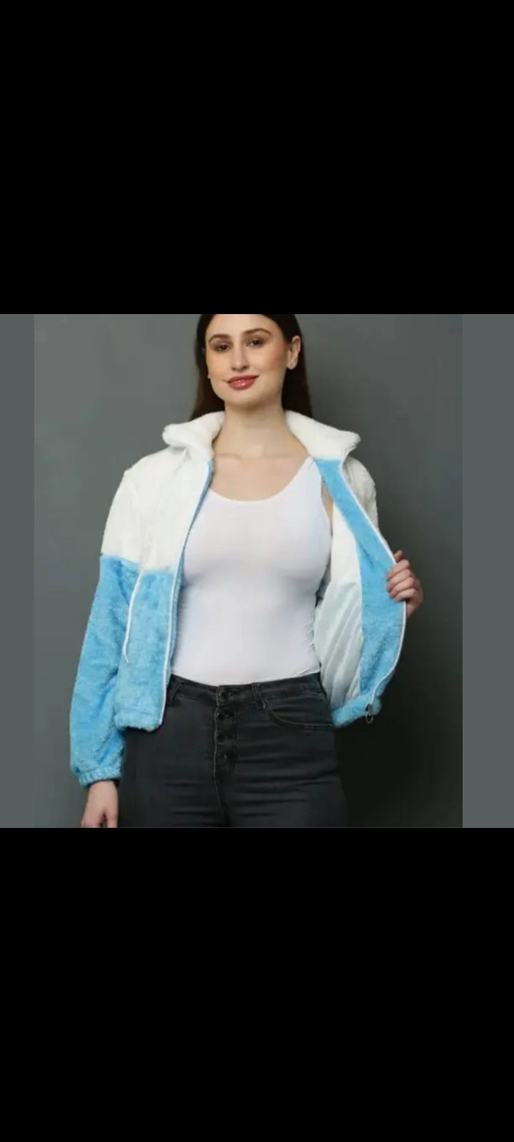 Women’s Ultra-Soft Woolen Winter Jacket – Plush, Warm & Stylish