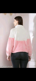 Women’s Ultra-Soft Woolen Winter Jacket – Plush, Warm & Stylish