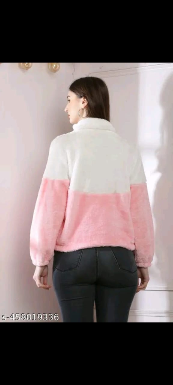 Women’s Ultra-Soft Woolen Winter Jacket – Plush, Warm & Stylish