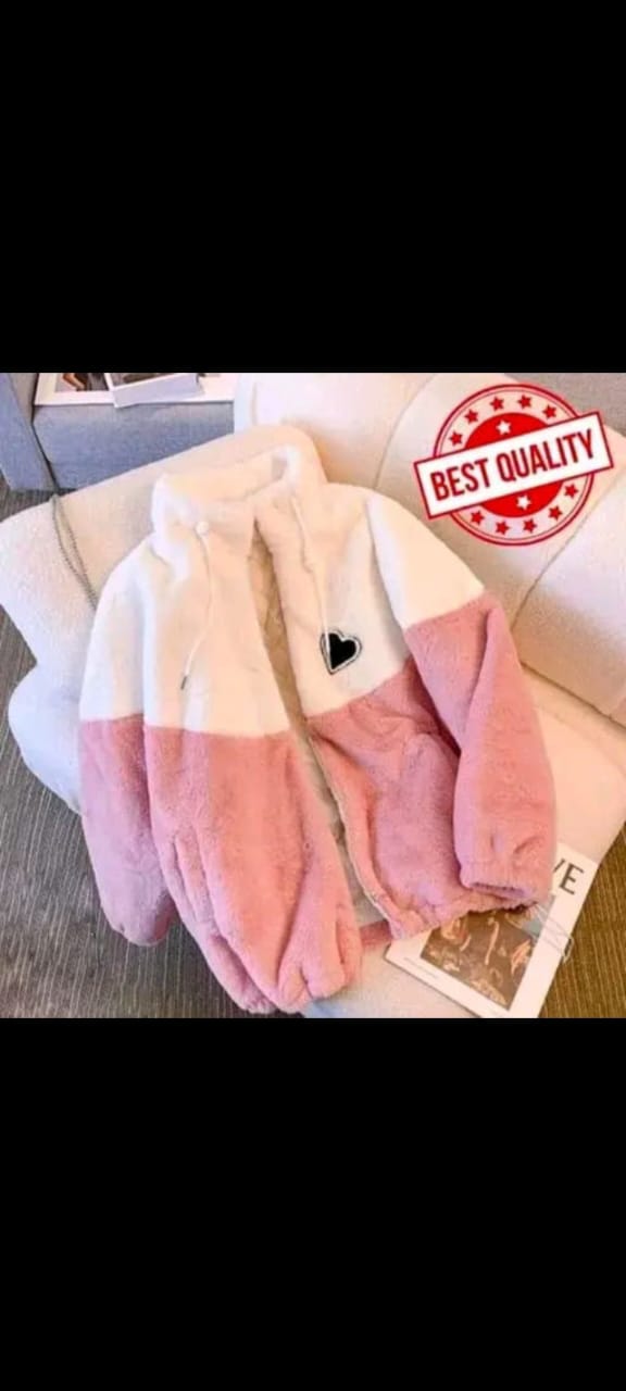 Women’s Ultra-Soft Woolen Winter Jacket – Plush, Warm & Stylish