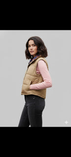 Women’s Reversible Sleeveless Puffer Jacket – Ultra-Warm Lightweight Winter Travel Vest