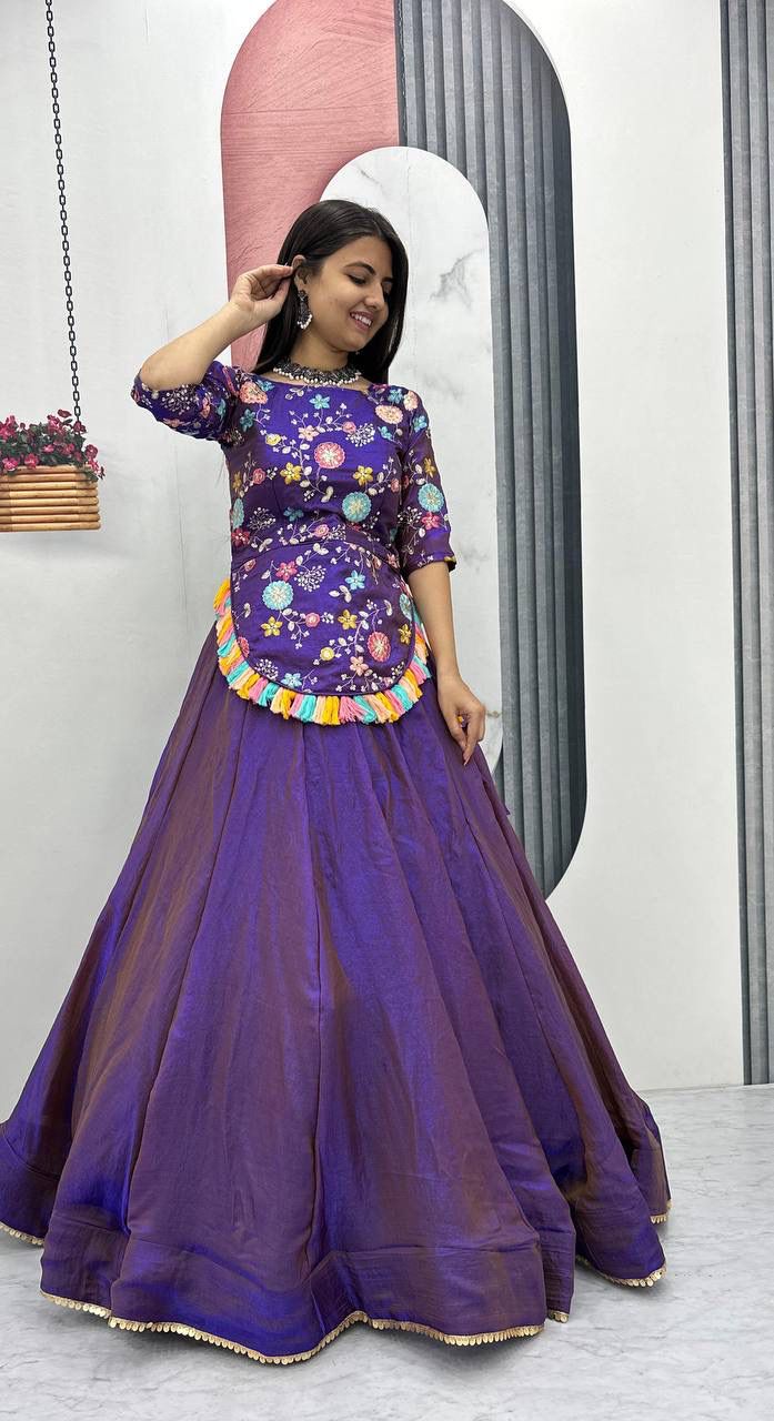 Designer Heavy Embroidered Fendy Lehenga Set with Premium Flair