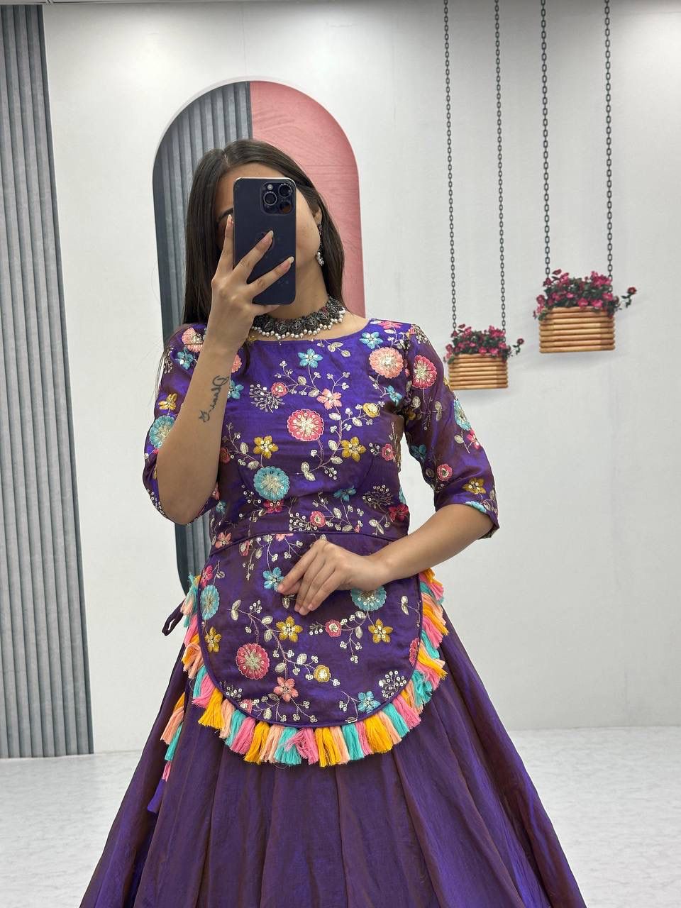 Designer Heavy Embroidered Fendy Lehenga Set with Premium Flair