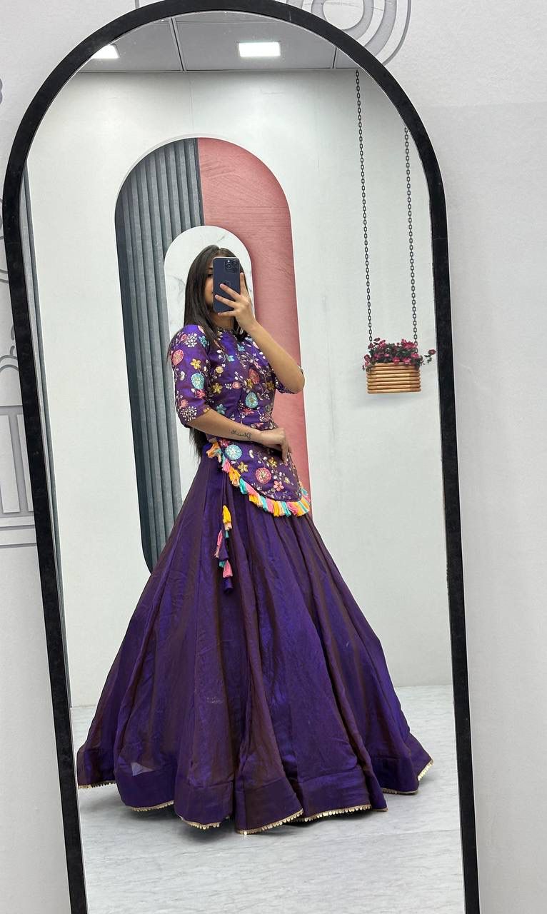 Designer Heavy Embroidered Fendy Lehenga Set with Premium Flair