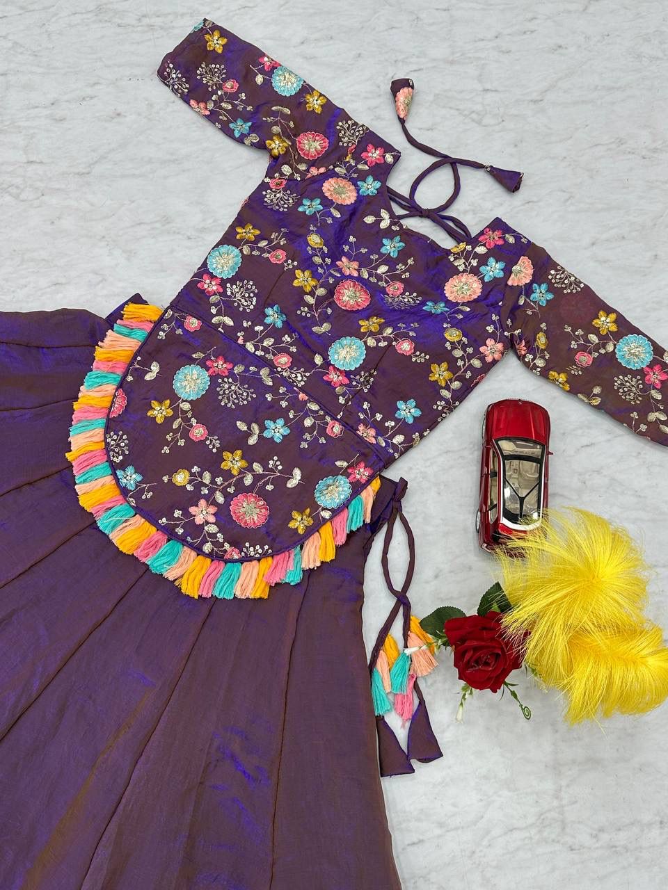 Designer Heavy Embroidered Fendy Lehenga Set with Premium Flair