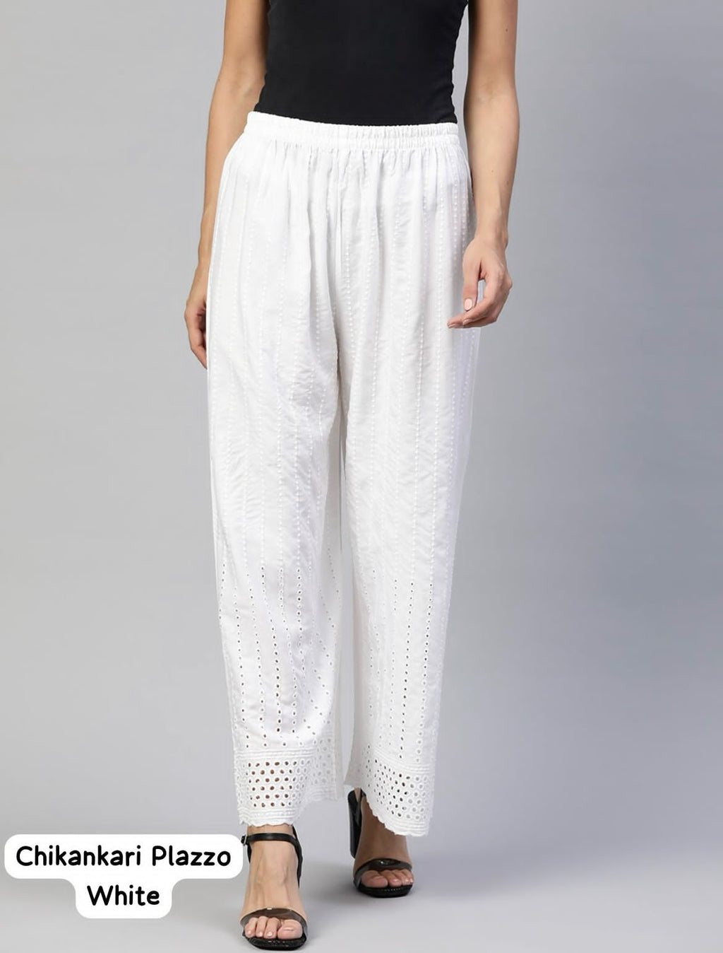 Premium Chikankari Embroidered Plazzo for Everyday Elegance & Comfort