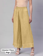 Premium Chikankari Embroidered Plazzo for Everyday Elegance & Comfort