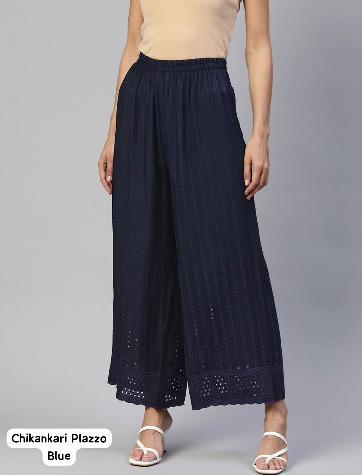Premium Chikankari Embroidered Plazzo for Everyday Elegance & Comfort