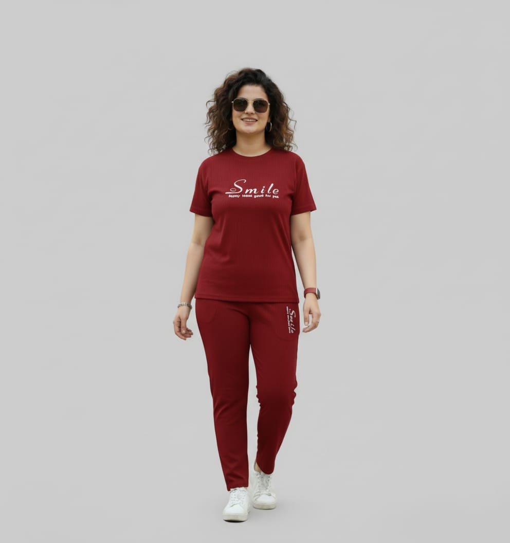 Premium Stretch Lykra Nightwear Top & Pant Set for Ultimate Comfort