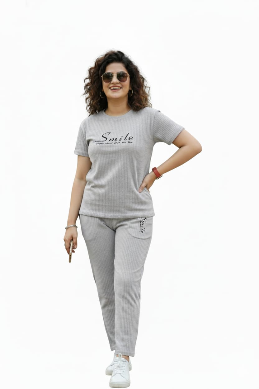 Premium Stretch Lykra Nightwear Top & Pant Set for Ultimate Comfort