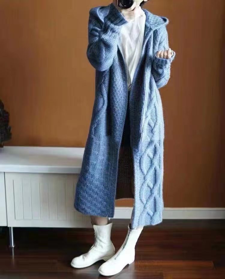CozyLane Women’s Long Knit Cardigan Coat