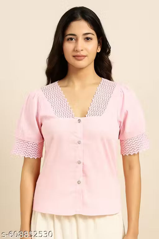 Women’s Elegant Textured Button-Down Top – Soft, Breathable & Perfect for Everyday Chic