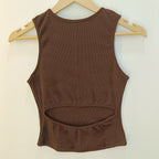 Trendy Sleeveless Cut-Out Crop Top for Women – Bold, Chic & Effortlessly Stylish